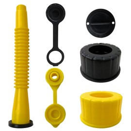 XSPANDER Performance 1 Set Replacement Gas Can Spout for Blitz Midwest Scepter Briggs&Stratton, Yellow, Plastic, Rubber, Gasoline