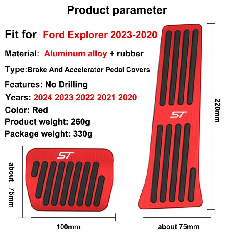 Hecotrax for Ford Explorer 2025 2024 2023 2022-2020 Aluminum Performance