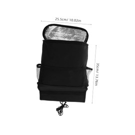 GLEAVI Car Back Seat Organizer Cooler Bag Insulated Storage for Drinks Food Easy Installation for Travel and Road Trips Space-saving Design for Vehicle Backseat