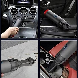 Aspirador de mano inalámbrico inalámbrico 4kPa potente succión de mano vacío liviano ligero de carga rápida Mini aspirador portátil portátil...       