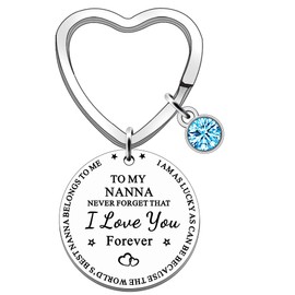 JETTOP Best Nanna Gifts- Mothers Day Gifts for Nanna Christmas Birthday Gifts for Nanna from Grandchildren Never Forget I Love You
