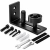 Barn Door Floor Guide for Sliding Doors – Black Anti-Sway