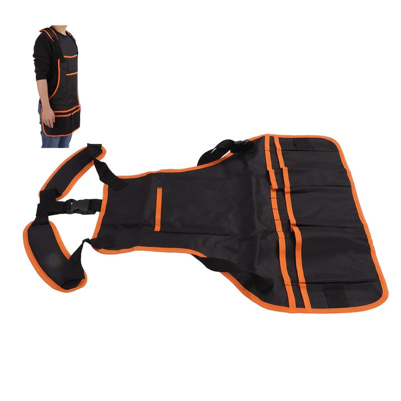 Work Apron Oxford Canvas Heavy Duty Waterproof Adjustable Multi Pockets