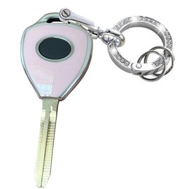 Rilnaewn Keyless Entry Systems for Toyota Key Fob Cover Fit for Toyota 2008-2013 Avalon / 2007-2011 Camry / 2008-2013 Corolla / 2009-2014 Venza Smart Key (3-Button-Pink-Silver)