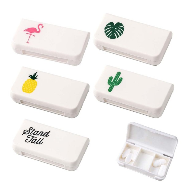 XURJUMI Pack of 5 Small Pill Boxes for On the