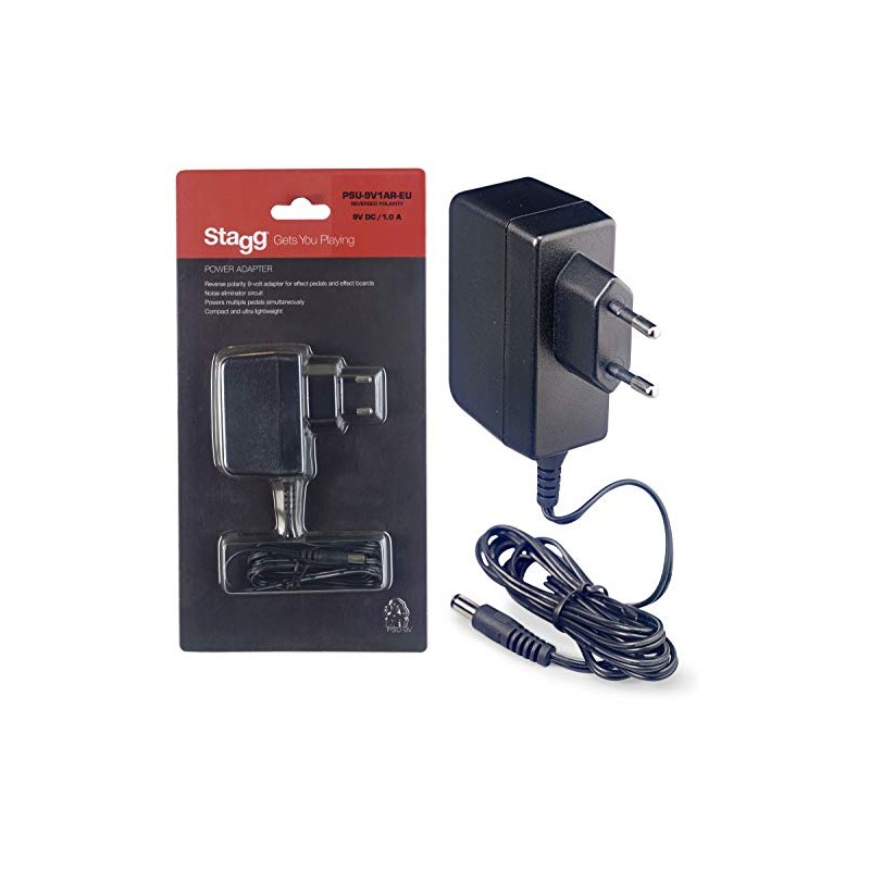 Stagg 17736 9 V DC Reverse Polarity Power Adaptor