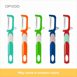 Ergonomic Swivel Vegetable Peeler - Set of 2 - Stainless Steel Potato Peelers - Kitchen Handheld Peeler for Fruit and Vegetebles