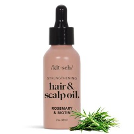 Rosemary Hair Growth Oil with Biotin – Pre-Wash Scalp Treatment for Nourishing, Strengthening & Volumizing Hair Care, 60 mL