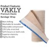 Vakly Elastic Bandage Wrap Rolls with Self-Closure [Pack of 10]