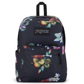 JanSport SuperBreak Backpack - Durable, Lightweight Premium Backpack - Floral Glitch