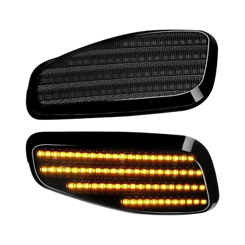 ZTT Pair Smoked Front Side Marker Lights Width Lamp LED