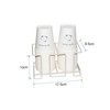 QINGQIU Paper Cup Holder 2 Row Paper Cup Stand Breathable
