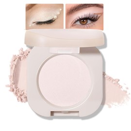 Monochrome Matte Eyeshadow Primer, Matte Nude Eyeshadow Makeup, Neutral Matte Pressed Powder,Single Vegan Eyeshadow, Highly Pigmented Natural Eyeshadow Palette, Single Long Lasting Nature Eye Make 01#