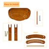 Wooden Yarn Holder for Knitting & Crochet, Horizontal Yarn Spindle
