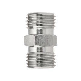 VGOL 1 x M14 x 1.5 Hydraulic Adapter Hose Thread Connector Suitable for Various Hydraulic Systems and Small Excavators Silver