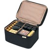 NISHEL Large Double Layer Travel Makeup Bag Women, Cosmetic Case,