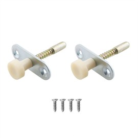 HJGarden 2pcs Automatic Spring Latch Door Bolt Fixed Heavy Duty Cylinder Fittings Crib Switch Wooden Door Spring Latch