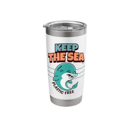 Keep The Sea Plastic Free Earth Day Protect Oceans Stainless Steel Insulated Tumbler