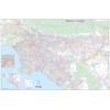 Metro Maps Los Angeles-Orange County-Riverside Detailed Region Wall Map (67"x44")