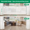 Reinforced 85 Inch Wide Retractable Dog Gate Extra Long Baby