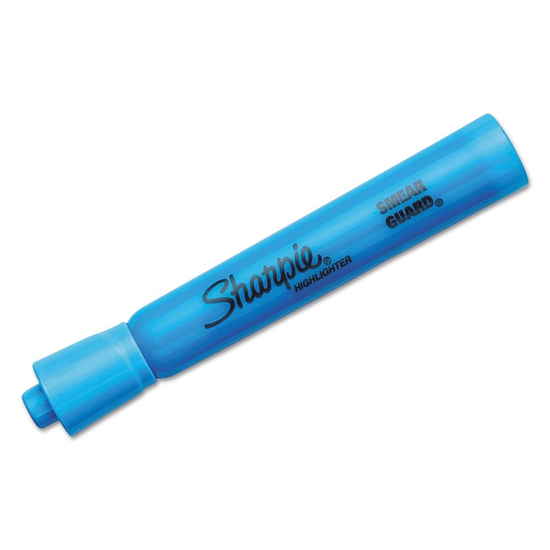 Sharpie ACCENT Highlighter, Tank Highlighter Chisel, 12 Pack, Turquoise Blue