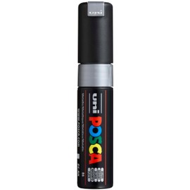 Uni-Ball 113613000 Posca Broad Chisel Tip Marker - Silver
