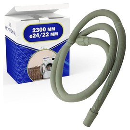 Dishwasher drain hose with the size of 2.3 m diameter 24/22 mm. Has the original code 481253029113 C00311031 for Whirlpool for Bauknecht - warranty 10 years MONTERAL