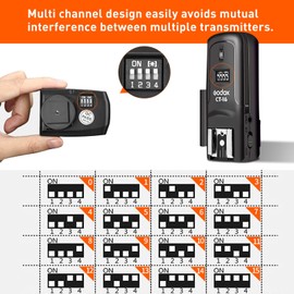 Godox Flash Trigger CT-16 Wireless Radio Dual Receiver Kit for Canon Nikon Sony Pentax DSLR Camera Studio