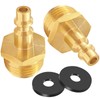 Lead-Free Brass Air Compressor Quick Connect Plug for Winterizing Sprinklers,