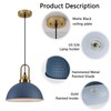 ALAISLYC Blue Pendant Lights Kitchen Island Industrial Adjustable Height Vintage
