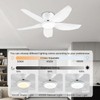 GJeg Ceiling Fans with Lights, 43 Inch Low Profile Ceiling
