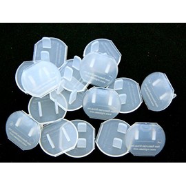 Clear Safety Caps 100 Jumbo Pack for Electrical Outlets and Child Safety, Draft Stopper