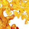 Yellow Quartz Crystal Money Tree Double Golden Toads Bonsai Style