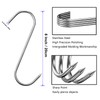 12 Pcs Stainless Steel Meat Hooks, 8 Inch S Shaped