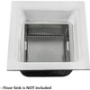 TrueCraftware- 8-1/2" x 8-1/2" x 3” Stainless Steel Floor Sink