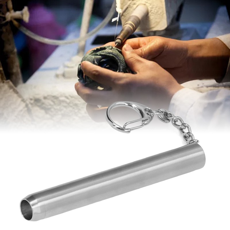 Mini LED Flashlight 500LM 304 Stainless Steel Portable with Snap