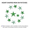 sourcing map Star Iron on Patches Embroidered Sew Patches 2.9/4.1/5.7x2.9/3.9/5.3cm