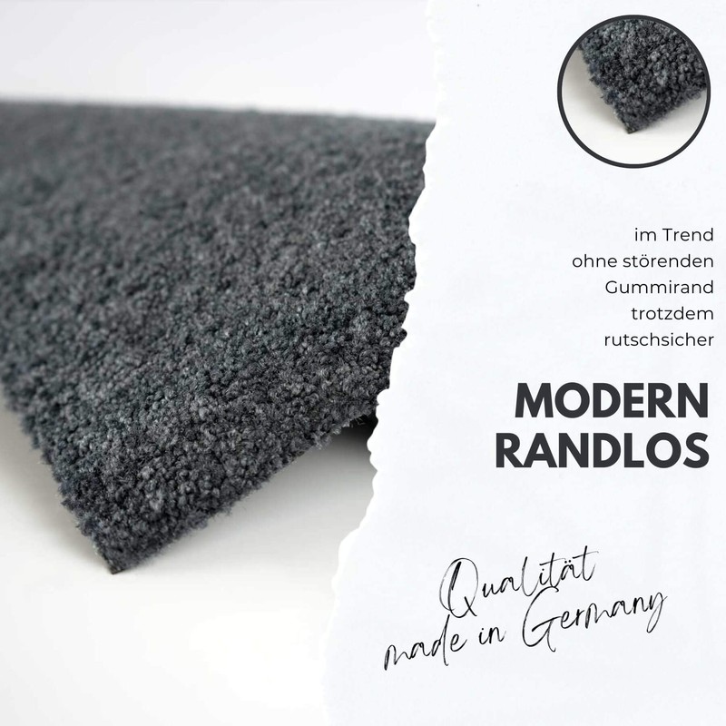 Salonloewe Doormat Washable 030X060 cm charcoal grey