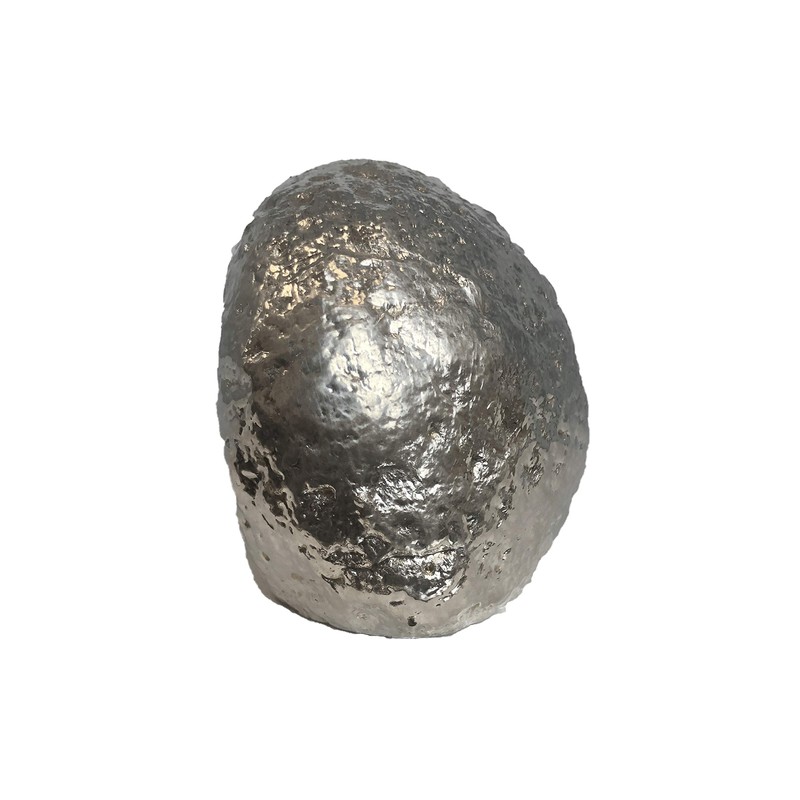 Nature's Decorations Small Teal Agate Geode Premium Silver Trim