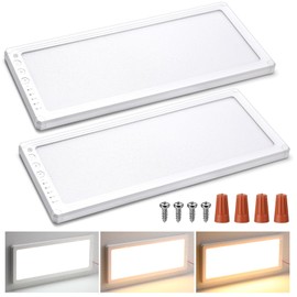 Wovnet 2 Pack RV Lights Interior 16.7 x 6.6 156 LEDs 1200 LM RV LED Ceiling Lights Interior 12V with 5 Levels of Dimming and 3 Color Temperature for Trailer Boat Car Camper