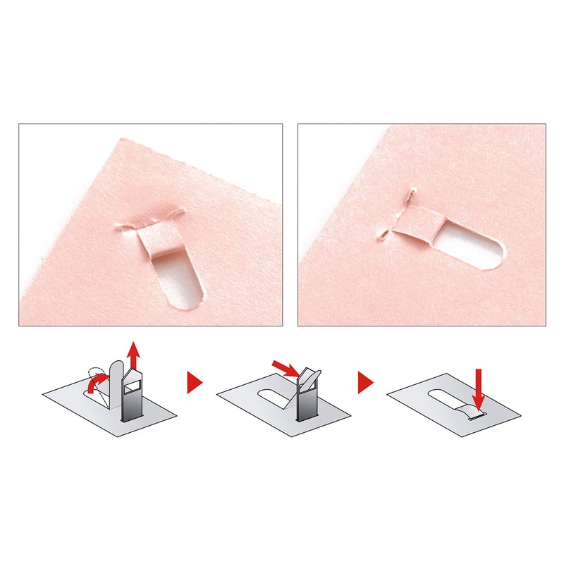 Plus, Staple Free Stapler, Paper Clinch, 5 Sheet stapling Capacity,