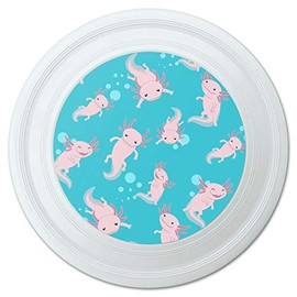 GRAPHICS & MORE Cute Axolotl Mexican Walking Fish Novelty 9" Flying Disc