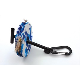 Creative Angler Fly Wheel Rig Keeper, 3 Pack Foam Discs for Double Triple Fly Rigs, Stores Nymphs Dry Droppers, Tippet Spool Size, Quick Change, Aqua Blue Green Red White Yellow Colors (Aqua)