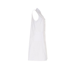 Planam 1692 Women's Work Coat Sleeveless Cotton Pure White Size 38