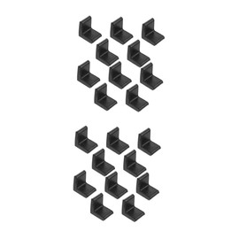 TEHAUX 2sets Shelf Support for Desk Edge Box Heavy Duty Corner Brackets Beam Fastener Corner Brackets Angle