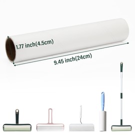 Sayene Lint Roller Refills 9.45” Large Lint Roller Refill (5 Rolls-300 Sheets) Sticky pet Lovers lint Roller Refill for Cleaning Carpets, Floor, Clothes, Pet Hair