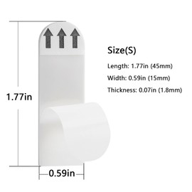 AITOLY Picture Hanging Strips, Heavy Duty Double Sided Wall Mount Adhesive Strips, Easy to Apply and Remove, Residue Free(S(1.77IN*0.58IN)-30pc)