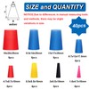 smseace 40Pack 8-Sizes Silicone Rubber Tapered Plug Kit 1/16" to