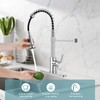 KHQF Kitchen Faucet with Pull Down Sprayer,Commercial Single Handle Stainless