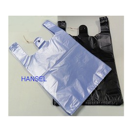 Hancell GR53 packaging / recycling handle plastic bag 30L/hat bag 140 sheets, blue milk bag / 한셀 GR53 포장 / 분리수거 손잡이 비닐봉투 30L/햇대 140매, 청유백